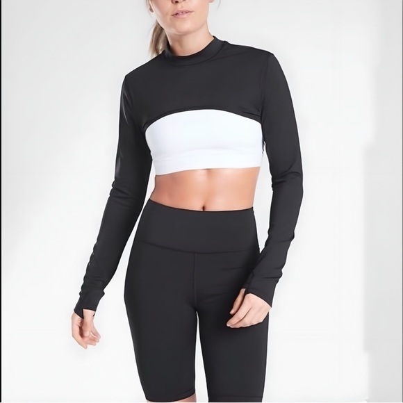 Athleta Black Eclipse Long Sleeve Cut Out Shrug - Picture 1 of 15